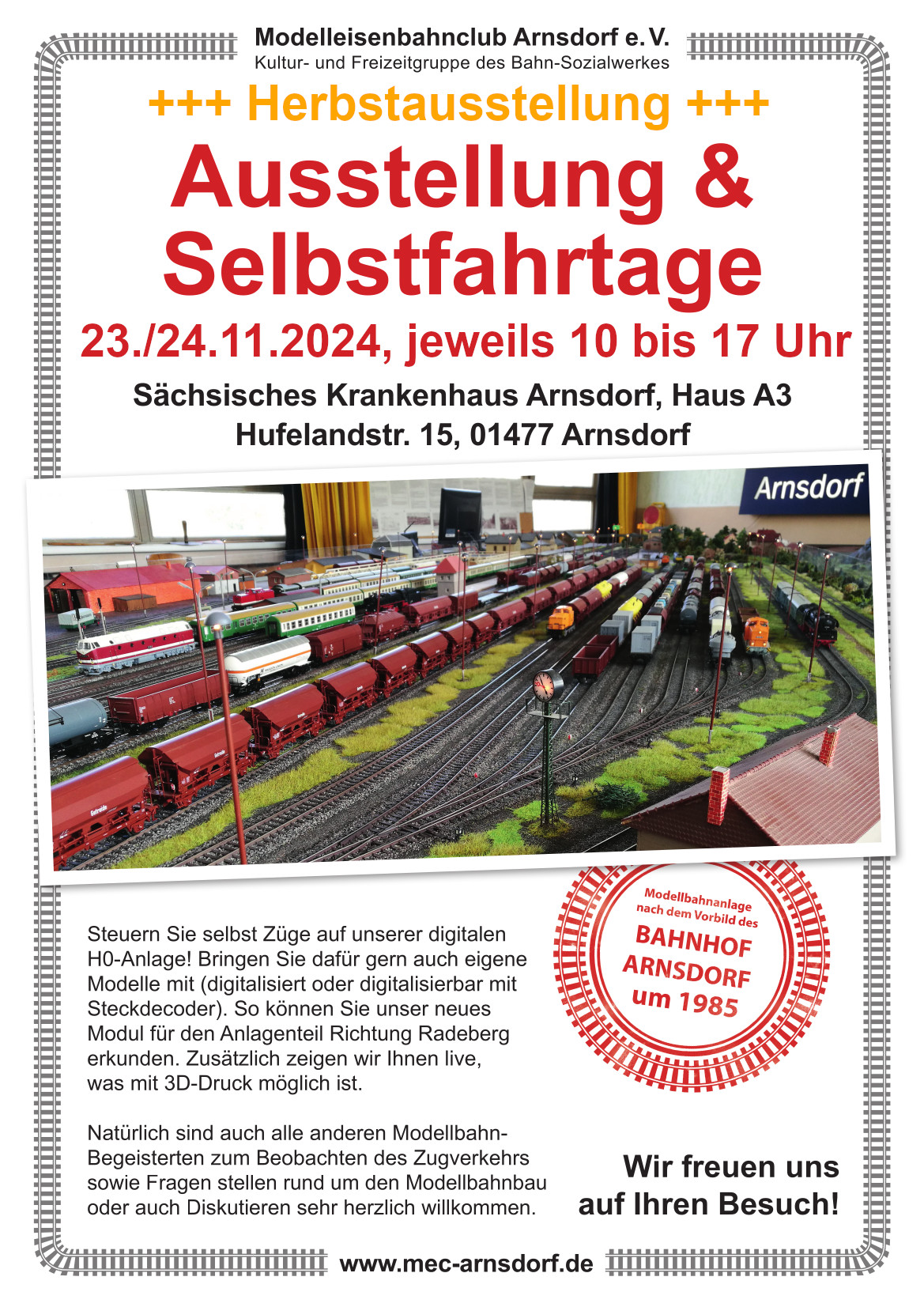 Herbstausstellung und Selbstfahrtage MEC Arnsdorf