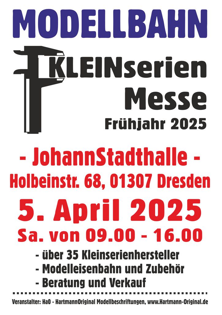 Modellbahn Kleinserienmesse Frühjahr 2025