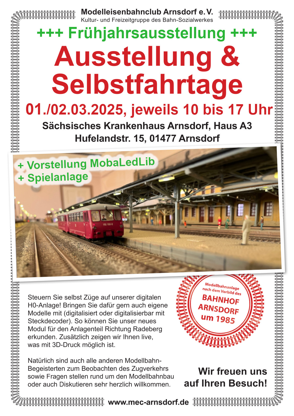 Modellbahnausstellung und Selbstfahrtage MEC Arnsdorf e.V.